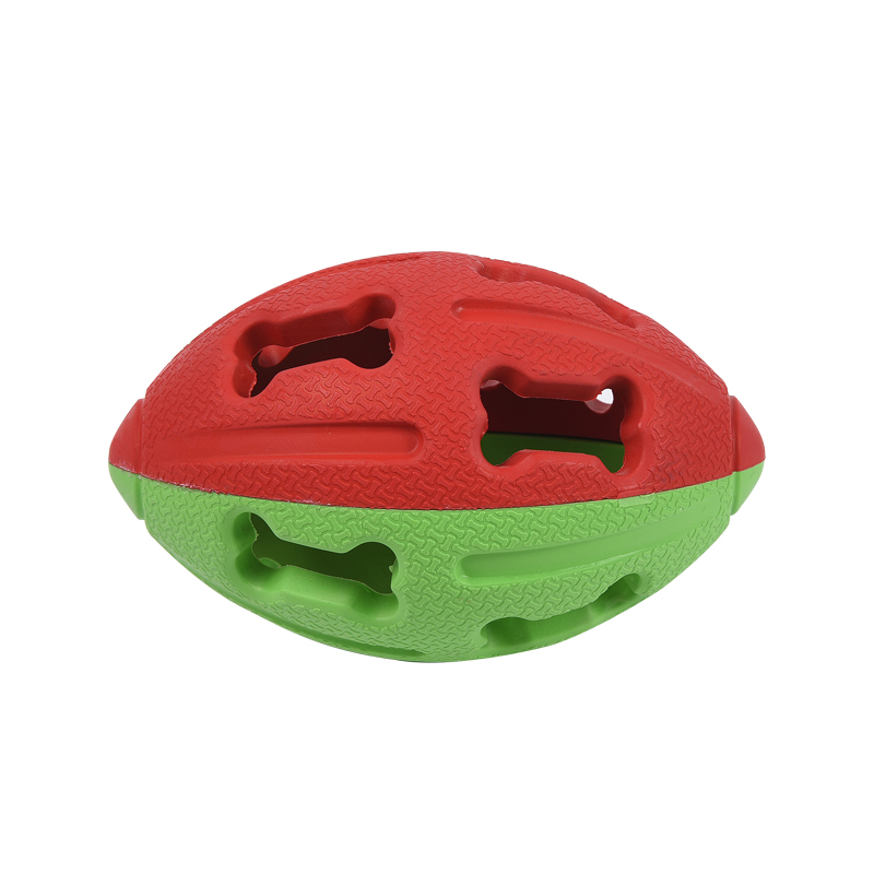 Bola de azeitonas de borracha LED para cães mastiga brinquedos naturais seguros para animais de estimação